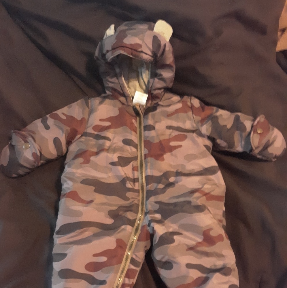 Baby Boy's Winter Camoflauge Jumpsuit
